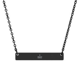Horizontal Bar Necklace (Engraving)
