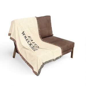 Faith Through the Wreckage Woven Blanket | Inspirational Quote Throw